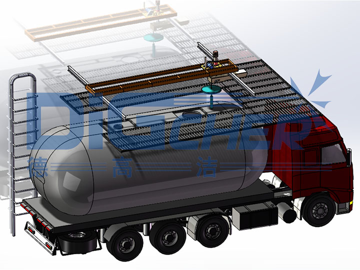 公路油罐車清洗