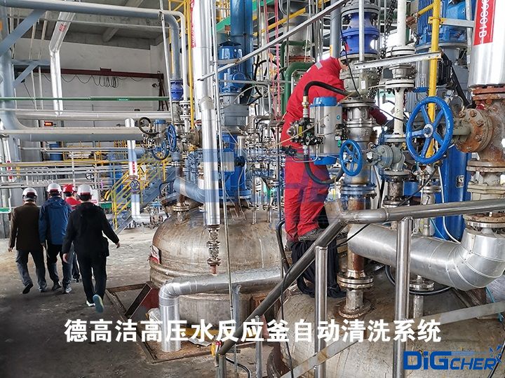 德高潔高壓水反應釜自動清洗系統(tǒng)
