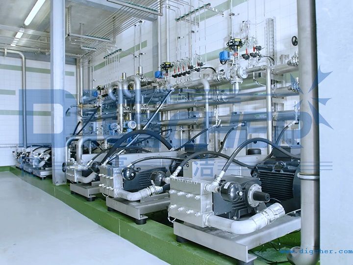 高壓水自動化罐車清洗系統高壓泵站